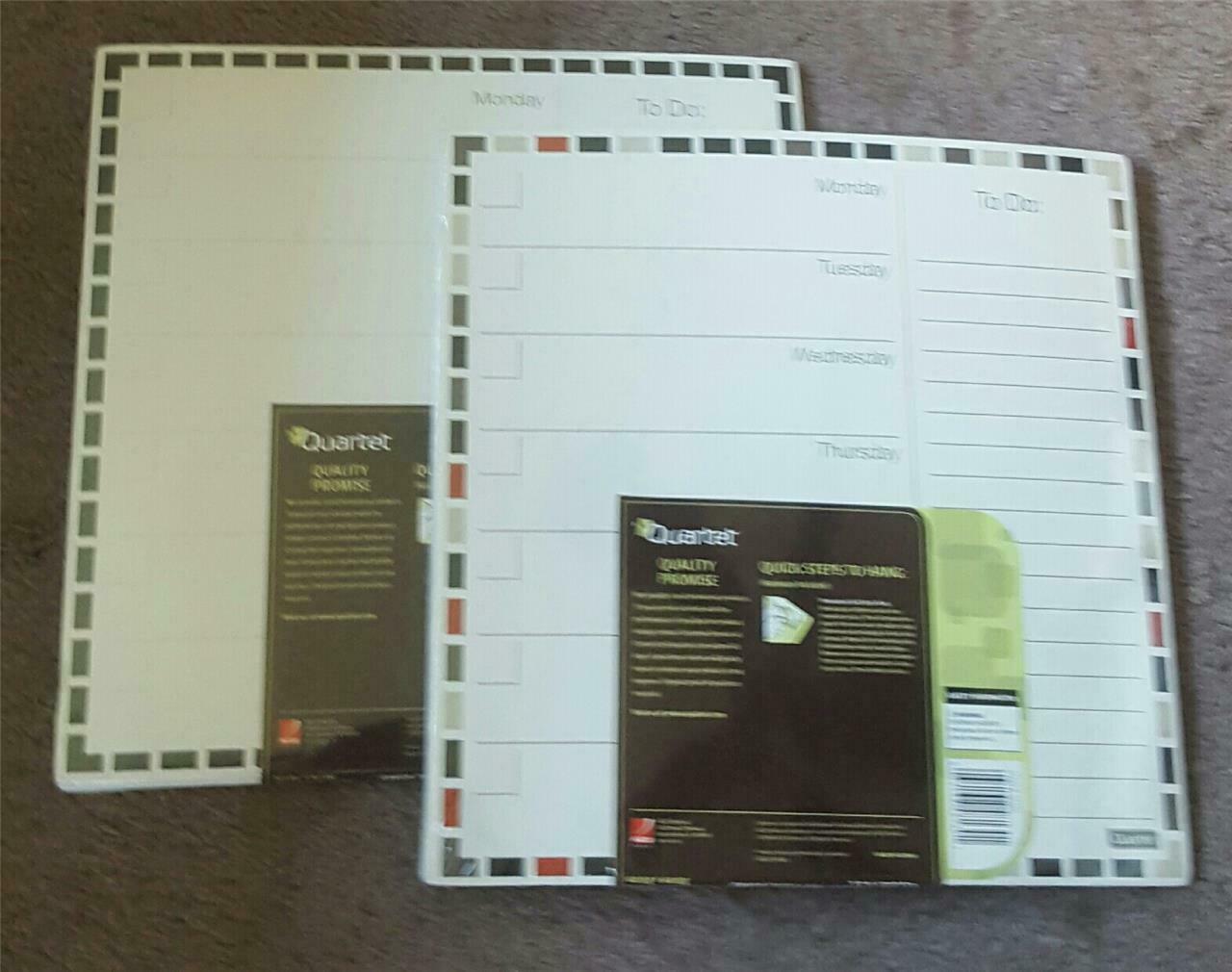 Quartet Mountable Dry-Erase Board - BRAND NEW - 2 PACK - 2 DESIGNS - 2 C... - $9.99