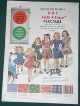 ABC Fabrics Good Housekeeping Magazine Ad Vintage 1941 - £11.98 GBP