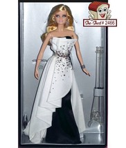 Barbie Black &amp; White Beaded Gown Barbie X8266 by Linda Kyaw for Mattel NIB - $349.95
