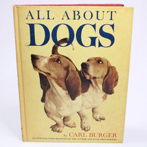 Vintage All About Dogs By Carl Burger First Edition Copy 1962 Hardcover Book - $9.99