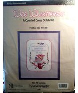 Wee Winsomes Count Cross Stitch Kit #2208 - Birth Announcement - £14.69 GBP