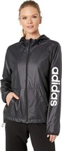 adidas Women&#39;s Essentials Linear Windbreaker DP2408, Black, Medium - $44.39