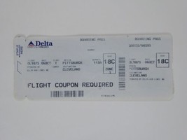 Andra Davis Cleveland Browns Airline Boarding Pass NFL 2002 - $9.89