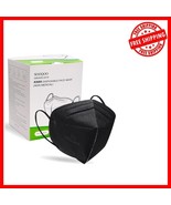 5-Layer Black Face Masks - 50 Pack for Unisex Adults, Adjustable Comfort... - $17.81