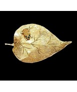 Vintage LEDO 1962 Golden Flower w/Green Rhinestone Frog Toad Estate Broo... - $945.53 MXN