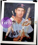 Ted Williams Boston Red Sox MLB Baseball Art Original Oil Painting 2 - $5,255.70 CAD