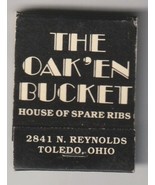 Vintage The Oak&#39;en Bucket Toledo, Ohio Matchbook Full Unstruck Book NOS - $4.46