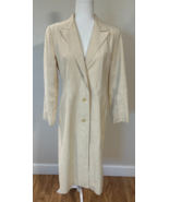 ULTRASUEDE Vintage 1970&#39;s Full Length Coat Size 4 Cream Trench Coat - $1,041.33 MXN