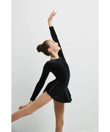 Mondor 2711 Girls Velvet Glitter Skating Dress - $65.00