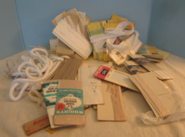 sewing general vintage lot OF  shades of WHITE/YELLOW seam binding/hem f... - £11.51 GBP