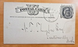 1877 Business Receipt Antique Postal Card Payment of 36 dollars in 1800s - €8,63 EUR