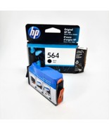 HP 564 Genuine Black Ink Cartridge New Open Box Exp. 3/2021 OEM - £10.12 GBP