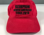 Scorpione Fascia Cappello Rosso Nero Lettere 2018 North American Tour Cu... - $13.99