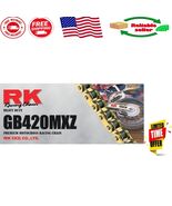 Lightweight 120-Link Gold MX Chain - Chromoly Steel, 5000lbs Tensile Str... - $104.89 CAD