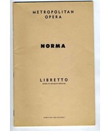 NORMA Metropolitan Opera Schirmer&#39;s Collection Opera Librettos Vincenzo ... - £19.33 GBP