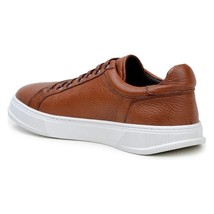 Matteo Black Belvedere Shoes Sneaker Deerskin Leather Ant. Tan image 4