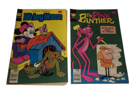 Whitman “Mickey Mouse” &amp; “The Pink Panther” Set Of Vintage Comics - £4.62 GBP