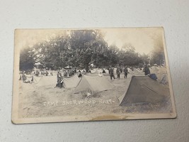Antique Camp Sherwood, TX Tented Camp Soldiers Rifles AZO 1904-18 Postcard - £20.84 GBP