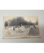 Antique Camp Sherwood, TX Tented Camp Soldiers Rifles AZO 1904-18 Postcard - £20.86 GBP