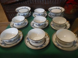 Beautiful Noritake M China &quot;Daventry&quot; Set Of 9 Cups &amp; Saucers &amp; 2 Free Saucer - £44.68 GBP
