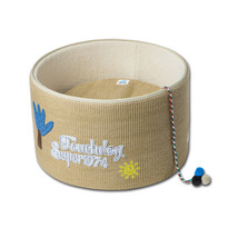 Touchcat Claw-Ver Nest Rounded Scratching Cat Bed with Teaser Toy - Khak... - $1,661.38 MXN