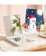 Lighted Makeup Mirror, 1X/2X Magnification LED Pocket Mirror with USB Cable - $188.28 MXN