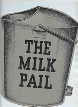 The Milk Pail Clearbrook Farm Diecut Menu Dundee Illinois National Registry 1961 - £22.15 GBP