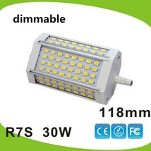 Dimmable 30w LED R7S light 118mm R7S lamp No fan J118 R7S RA 80 replace 300W - £20.67 GBP+