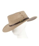 Real Australian Leather Hat by Jacaru. Made in Australia. Beige sand - $69.95