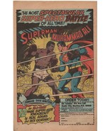 VINTAGE 1978 DC Comics Superman vs Muhammad Ali Print Advertisement - £19.45 GBP