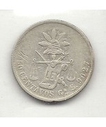 OLD GoS 1878 50 CENTAVOS SILVER GUANAJUATO COIN MEXICAN LIBERTAD SECOND ... - £146.17 GBP
