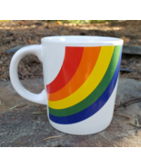 FTD Rainbow Coffee Mug Glossy Ceramic 12oz Tea Cup Stranger Things 1980s - $17.26