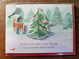 Christmas Greeting Cards **Paper Wonder** Family Friends Tree Holiday Hallmark - £3.07 GBP