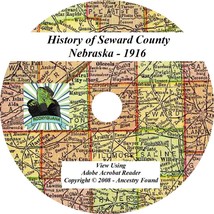 1916 History &amp; Genealogy of Seward County Nebraska NE - £4.59 GBP