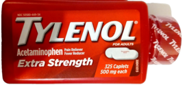 Tylenol Extra Strength Acetaminophen 500mg 325 Ct Pain/Fever Reducer EXP... - $544.91 MXN