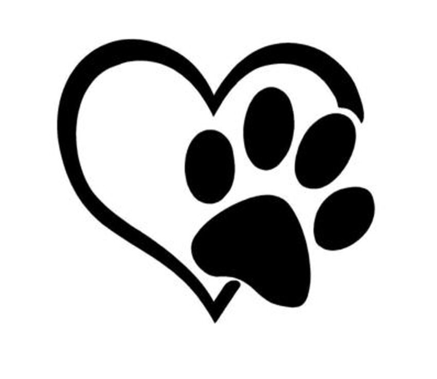 PUPPY I LOVE MY DOG Window Sticker Vinyl Decal Small or Large! PAW PRINT... - $2.96+