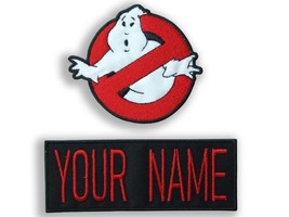 ADULT size Ghostbusters No Ghost Custom Name Patch Set  Iron On or Hook ... - £11.91 GBP+