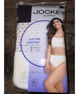 Jockey Elance ~ 3-Pair Women&#39;s French Cuts Underwear Panties Cotton (A) ... - £16.43 GBP