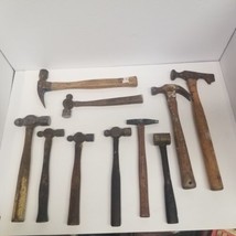 Vintage Wood Handle Hammer Lot of 10, Ball Pein, Claw, Mason, LOOK - £50.51 GBP