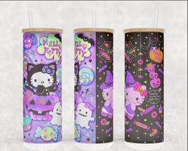 Hello Kitty Halloween Frosted Glass Tumbler - £14.56 GBP