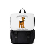 Airedale Terrier Unisex Casual Shoulder Backpack - $818.69 MXN
