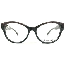 Bebe Notice Me BB5100 210 BROWN SNAKE Eyeglasses Frames Cat Eye 51-16-135 - $23.16