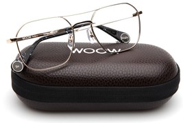 NEW WOOW Be Bright 2 Col 901 Gold EYEGLASSES 54-19-140 B44mm - $191.09