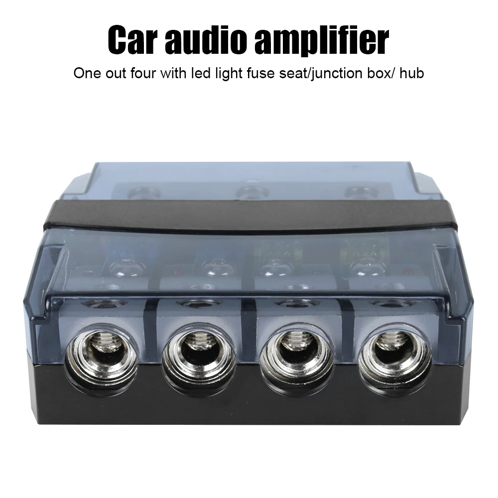 Autoradio Amplifier Junction Box 60/100A Fuse Blade 0/4GA Distribution Block I - $31.31