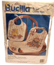 Bucilla Stamped Cross Stitch Baby Collection Bibs Set of 2 Kit #40938  NEW - $14.99