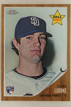 Cory Luebke 2011 Topps Heritage Chrome C112 1544/1962 San Diego Padres Baseball - £1.55 GBP