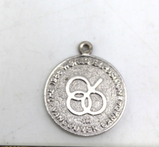 The 1986 World Exposition Logo Vancouver Canada Collectible necklace Charm only - £14.69 GBP
