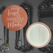 Never Forget Round Circle Compact Mirror  - $74.73 MXN
