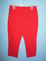 Ladies St Johns Bay Red Capri Pants 12 - £8.76 GBP