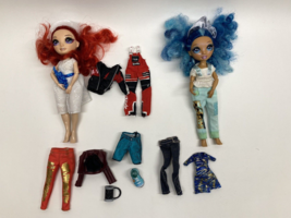 Rainbow High Dolls Lot of 2 dolls w/ misc accessories ruby anderson skylar - £16.27 GBP